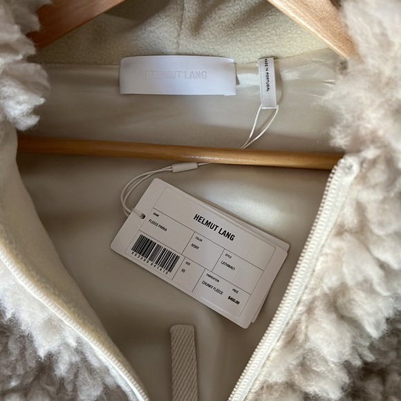 Helmut Lang Fleece Hooded Parka NWT XS - Picture 4 of 13